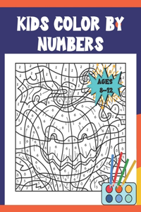 kids color by numbers Ages 8-12