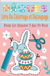 PÂQUES Livre De Coloriage et Découpage