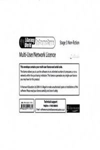 Literacy World Interactive Stage 3 Non-fiction Multi User Licence