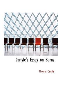 Carlyle's Essay on Burns