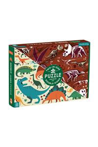 Dinosaur Dig 100 Piece Double-Sided Puzzle