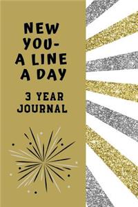 New You A Line A Day 3 Year Journal