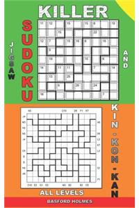 Killer jigsaw sudoku and Kin-kon-kan all levels.