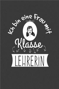 Ich bin eine Frau mit Klasse Lehrerin