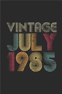 Vintage July 1985