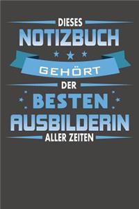 Dieses Notizbuch Gehört Der Besten Ausbilderin Aller Zeiten