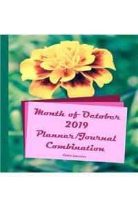 Month of October 2019 Planner/Journal Combination