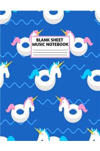 Blank Sheet Music Notebook
