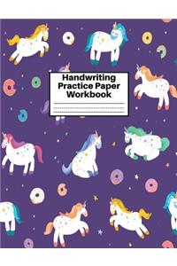 Handwriting Practice Paper Workbook