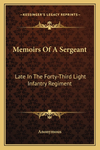 Memoirs Of A Sergeant