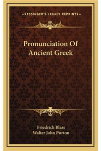 Pronunciation Of Ancient Greek