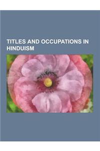 Titles and Occupations in Hinduism