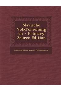 Slavische Volkforschungen