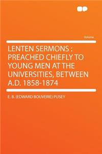 Lenten Sermons