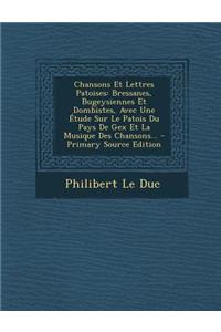 Chansons Et Lettres Patoises
