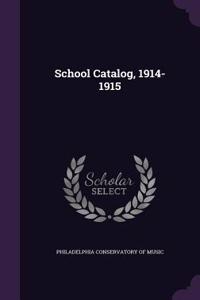School Catalog, 1914-1915