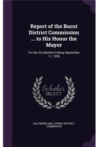 Report of the Burnt District Commission ... to His Honor the Mayor