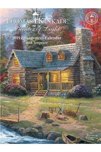 Thomas Kinkade Painter of Light with Scripture 2019 Engagement Calendar