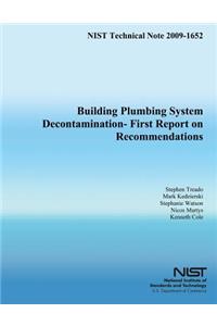 Building Plumbing System Decontamination - First Report on Recommendations