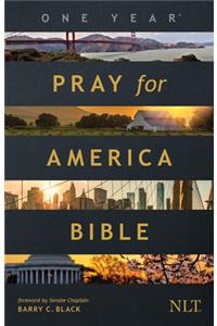 One Year Pray for America Bible NLT (Softcover), The