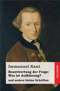 Beantwortung der Frage