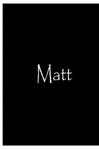 Matt - Black Personalized Journal / Notebook / Blank Lined Pages