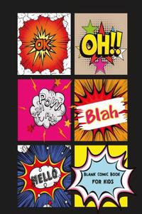 Blank Comic Book: Large Print 8.5 by 11 Over 100 Pages - 6 Panel Jagged Comic Template - Drawing Your Own Comic Book Journal Notebook (B
