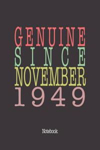Genuine Since November 1949