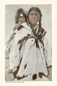 Vintage Journal Indigenous Alaskan Woman and Baby