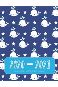 Daily Planner 2020-2021 Whales 15 Months Gratitude Hourly Appointment Calendar