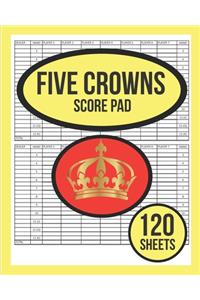 Five Crowns Score Pad