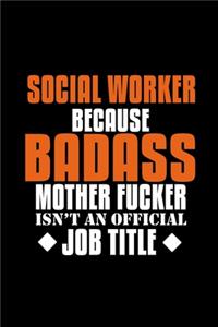 Social worker because badass mother fucker isn't an official job title