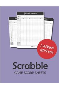 Scrabble Game Score sheets