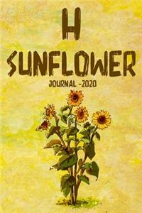 H Sunflower Journal 2020