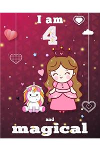 unicorn journal i am 4 and magical