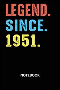 Legend Since 1951 Notebook