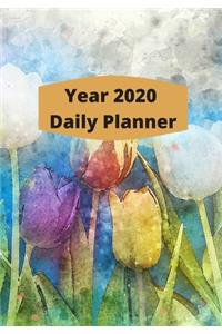 Year 2020 Fully Dated Monthly, Weekly And Daily Calender Planner