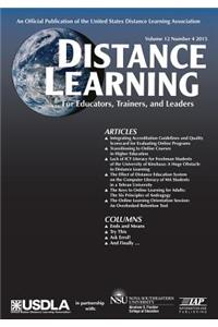 Distance Learning Magazine, Volume 12, Issue 4, 2015