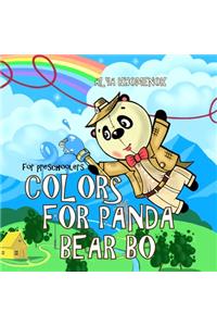 Colors for Panda Bear Bo for preschoolers