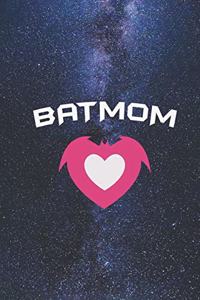 BATMOM Heart - Proud Mom Mother Journal