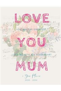 2020-2024 Five Year Planner Love You Mom