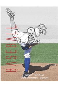 Baseball Grey Scale Coloring Book