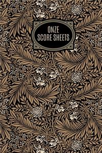 Onze Score Sheets