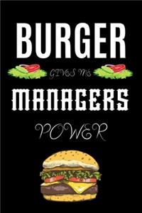 Burger Gives Me Managers Power