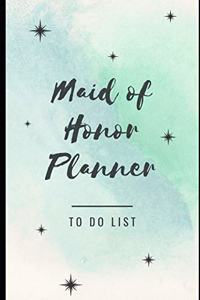 Maid of Honor Planner- To Do List