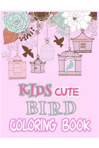Kids Cute Bird Coloring Book