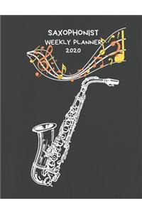 Saxophonist Weekly Planner 2020