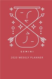 Gemini 2020 Weekly Planner (Red)
