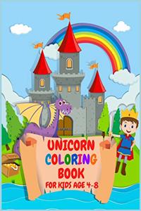 Unicorn Coloring Book for kids Age 4-8