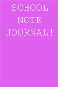 School note journal!